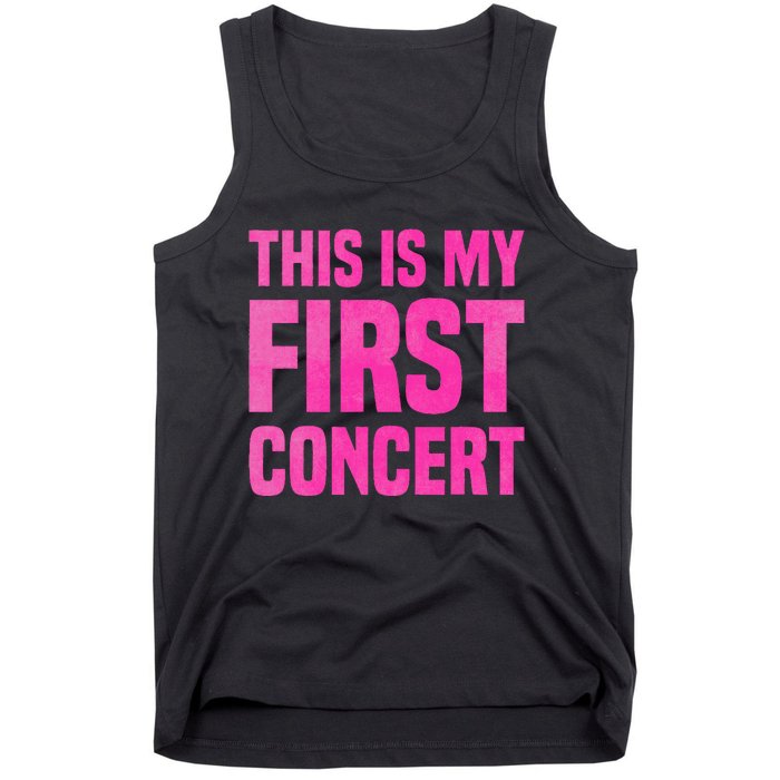 This Is My First Concert Music Event Tank Top