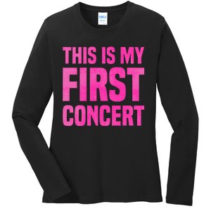 This Is My First Concert Music Event Ladies Long Sleeve Shirt