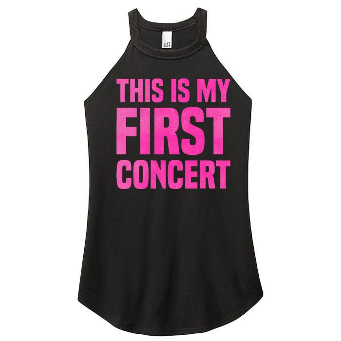 This Is My First Concert Music Event Women's Perfect Tri Rocker Tank