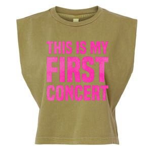 This Is My First Concert Music Event Garment-Dyed Women's Muscle Tee