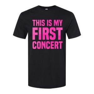 This Is My First Concert Music Event Softstyle CVC T-Shirt