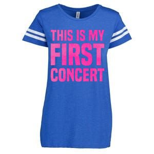 This Is My First Concert Music Event Enza Ladies Jersey Football T-Shirt