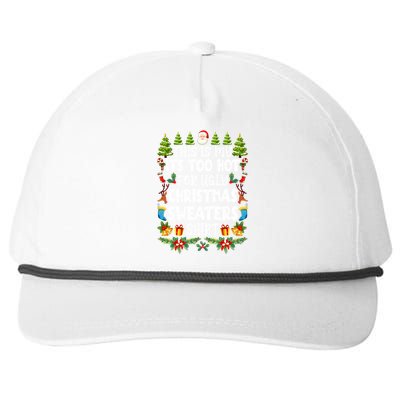 This Is My Its Too Hot For Ugly Christmas Sweaters Shirt Snapback Five-Panel Rope Hat