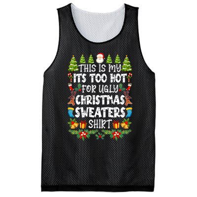 This Is My Its Too Hot For Ugly Christmas Sweaters Shirt Mesh Reversible Basketball Jersey Tank