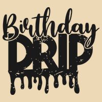 This Is My Birthday Drip Drawstring Bag