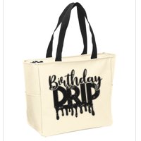 This Is My Birthday Drip Zip Tote Bag