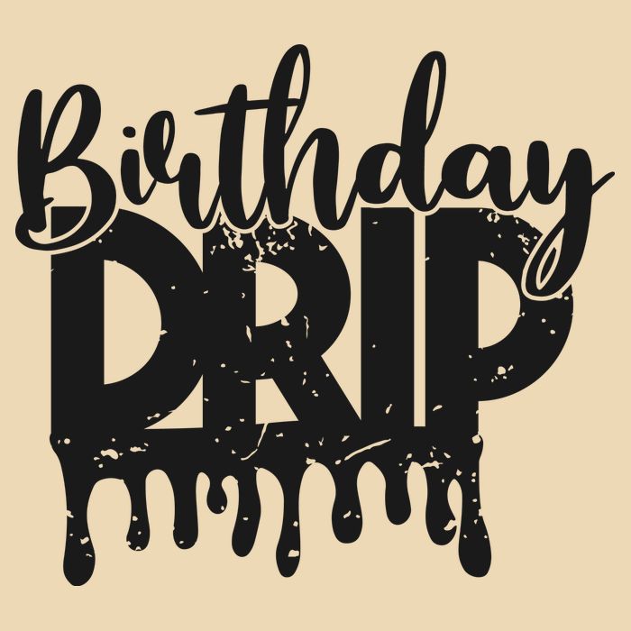 This Is My Birthday Drip Zip Tote Bag