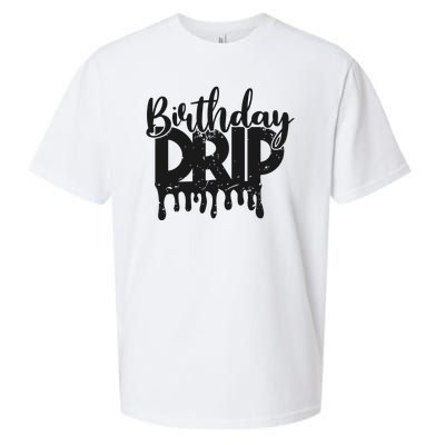 This Is My Birthday Drip Sueded Cloud Jersey T-Shirt