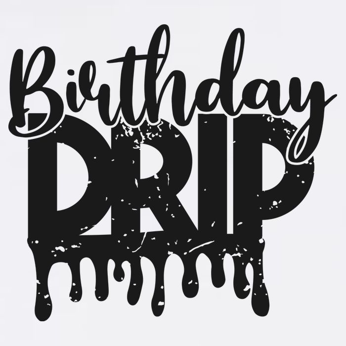This Is My Birthday Drip Adult Drive Performance Visor