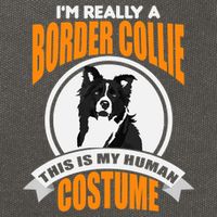 This Is My Human Costume Im Really a Border Collie Christmas Cotton Canvas Backpack