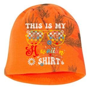 This Is My Hawaiian S.hirt Tropical Luau Costume Party Hawaii Kati - Camo Knit Beanie