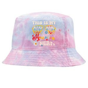 This Is My Hawaiian S.hirt Tropical Luau Costume Party Hawaii Tie-Dyed Bucket Hat