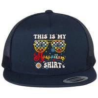 This Is My Hawaiian S.hirt Tropical Luau Costume Party Hawaii Flat Bill Trucker Hat