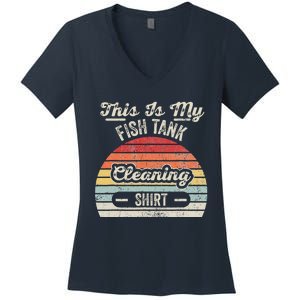 This Is My Fish Tank Cleaning Women's V-Neck T-Shirt