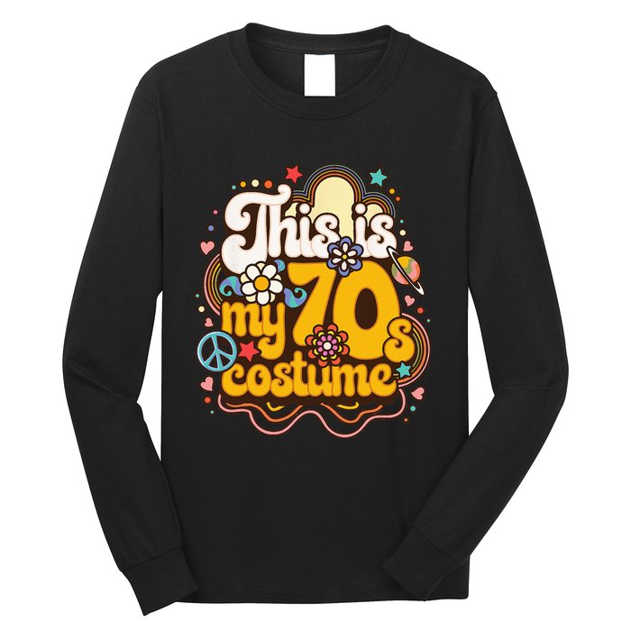 This Is My 70s Costume Theme Party Hippie Retro Friends Long Sleeve Shirt