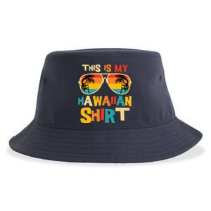 This Is My Hawaiian Tropical Luau Costume Party Hawaii Sustainable Bucket Hat