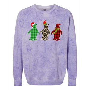 This Is My Christmas Pajama Penguin Xmas Tree Animals Gift Colorblast Crewneck Sweatshirt