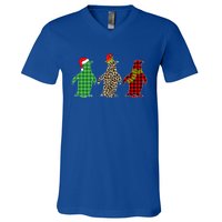 This Is My Christmas Pajama Penguin Xmas Tree Animals Gift V-Neck T-Shirt