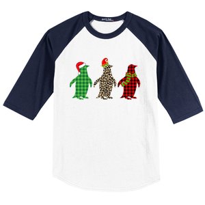 This Is My Christmas Pajama Penguin Xmas Tree Animals Gift Baseball Sleeve Shirt