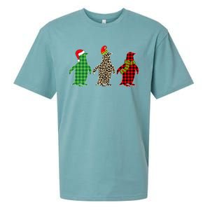 This Is My Christmas Pajama Penguin Xmas Tree Animals Gift Sueded Cloud Jersey T-Shirt