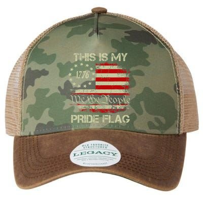 This Is My Pride Flag Usa American Legacy Tie Dye Trucker Hat
