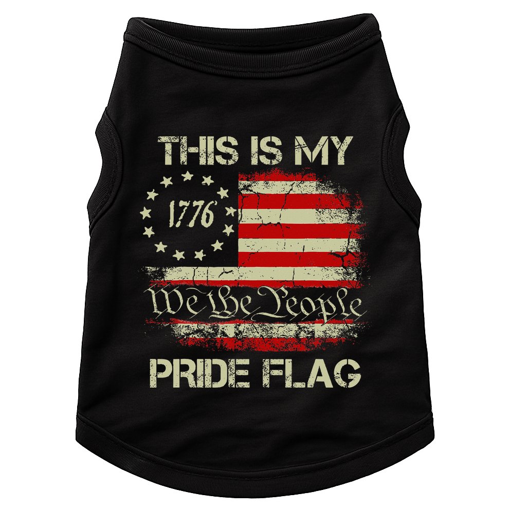 This Is My Pride Flag Usa American Doggie Tank