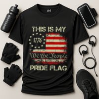 This Is My Pride Flag Usa American Cooling Performance Crew T-Shirt