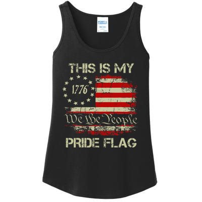 This Is My Pride Flag Usa American Ladies Essential Tank