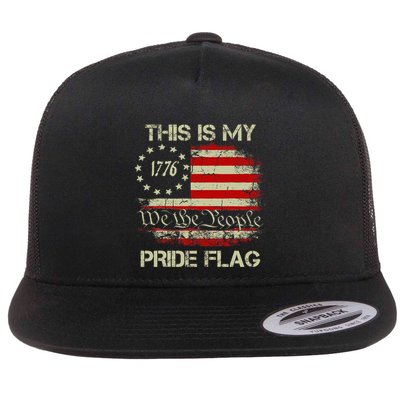 This Is My Pride Flag Usa American Flatbill Hat