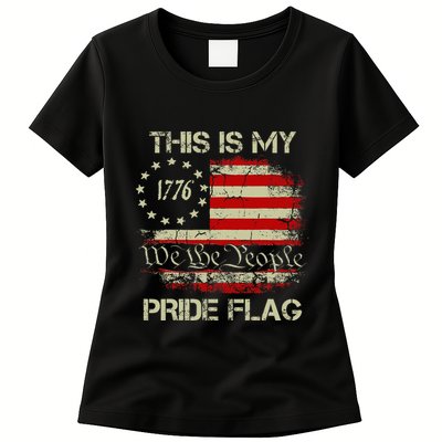 This Is My Pride Flag Usa American Womens T-Shirt