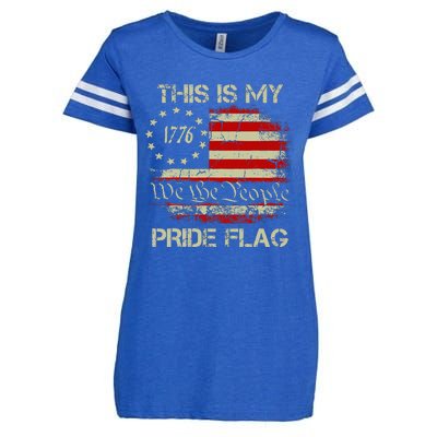 This Is My Pride Flag Usa American Enza Ladies Jersey Football T-Shirt