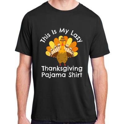 This Is My Thanksgiving Pajama Adult Pjs Adult ChromaSoft Performance T-Shirt