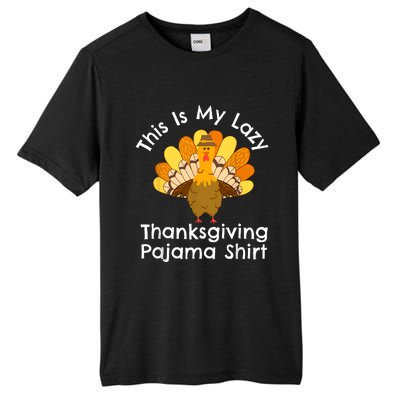 This Is My Thanksgiving Pajama Adult Pjs Tall Fusion ChromaSoft Performance T-Shirt