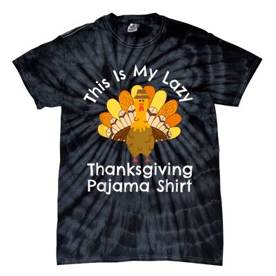 This Is My Thanksgiving Pajama Adult Pjs Tie-Dye T-Shirt