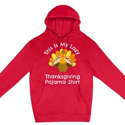 This Is My Thanksgiving Pajama Adult Pjs Premium Pullover Hoodie