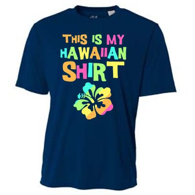 This Is My Hawaiian | Tropical Luau Costume Party Wear Cooling Performance Crew T-Shirt