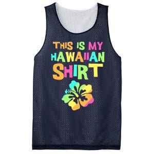 This Is My Hawaiian | Tropical Luau Costume Party Wear Mesh Reversible Basketball Jersey Tank