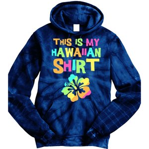 This Is My Hawaiian | Tropical Luau Costume Party Wear Tie Dye Hoodie