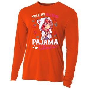 This Is My Anime Valentine Pajama Gift Anime Lover Funny Gift Meaningful Gift Cooling Performance Long Sleeve Crew