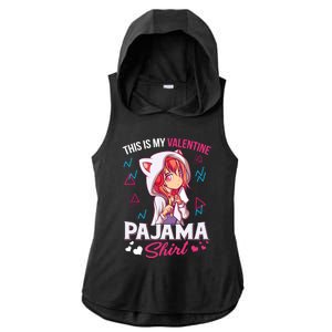 This Is My Anime Valentine Pajama Gift Anime Lover Funny Gift Meaningful Gift Ladies PosiCharge Tri-Blend Wicking Draft Hoodie Tank