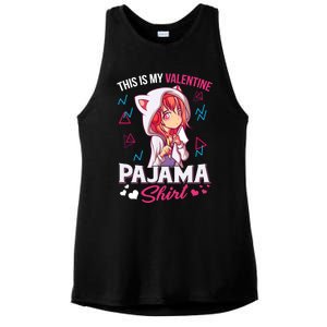 This Is My Anime Valentine Pajama Gift Anime Lover Funny Gift Meaningful Gift Ladies PosiCharge Tri-Blend Wicking Tank