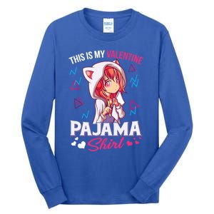 This Is My Anime Valentine Pajama Gift Anime Lover Funny Gift Meaningful Gift Tall Long Sleeve T-Shirt