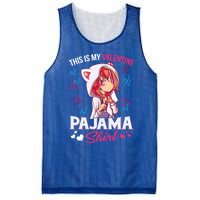 This Is My Anime Valentine Pajama Gift Anime Lover Funny Gift Meaningful Gift Mesh Reversible Basketball Jersey Tank