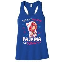 This Is My Anime Valentine Pajama Gift Anime Lover Funny Gift Meaningful Gift Women's Racerback Tank