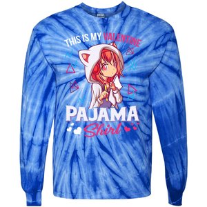 This Is My Anime Valentine Pajama Gift Anime Lover Funny Gift Meaningful Gift Tie-Dye Long Sleeve Shirt