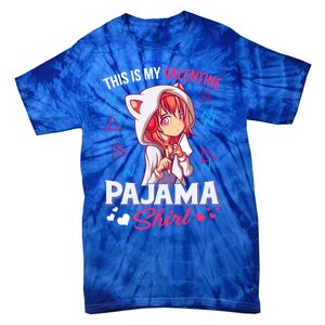 This Is My Anime Valentine Pajama Gift Anime Lover Funny Gift Meaningful Gift Tie-Dye T-Shirt