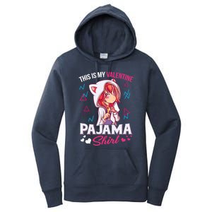 This Is My Anime Valentine Pajama Gift Anime Lover Funny Gift Meaningful Gift Women's Pullover Hoodie