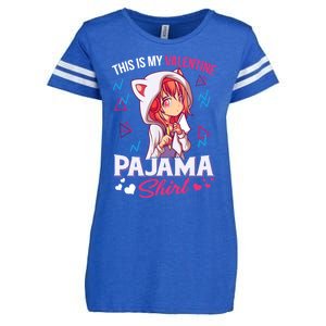 This Is My Anime Valentine Pajama Gift Anime Lover Funny Gift Meaningful Gift Enza Ladies Jersey Football T-Shirt