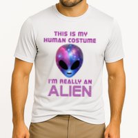 This Is My Human Costume Im Really An Alien Cooling Performance Crew T-Shirt