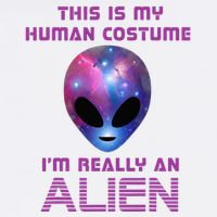 This Is My Human Costume Im Really An Alien Cooling Performance Crew T-Shirt